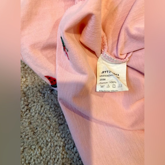 Shein pink watermelon short sleeve loose fit crop top - Picture 3 of 3